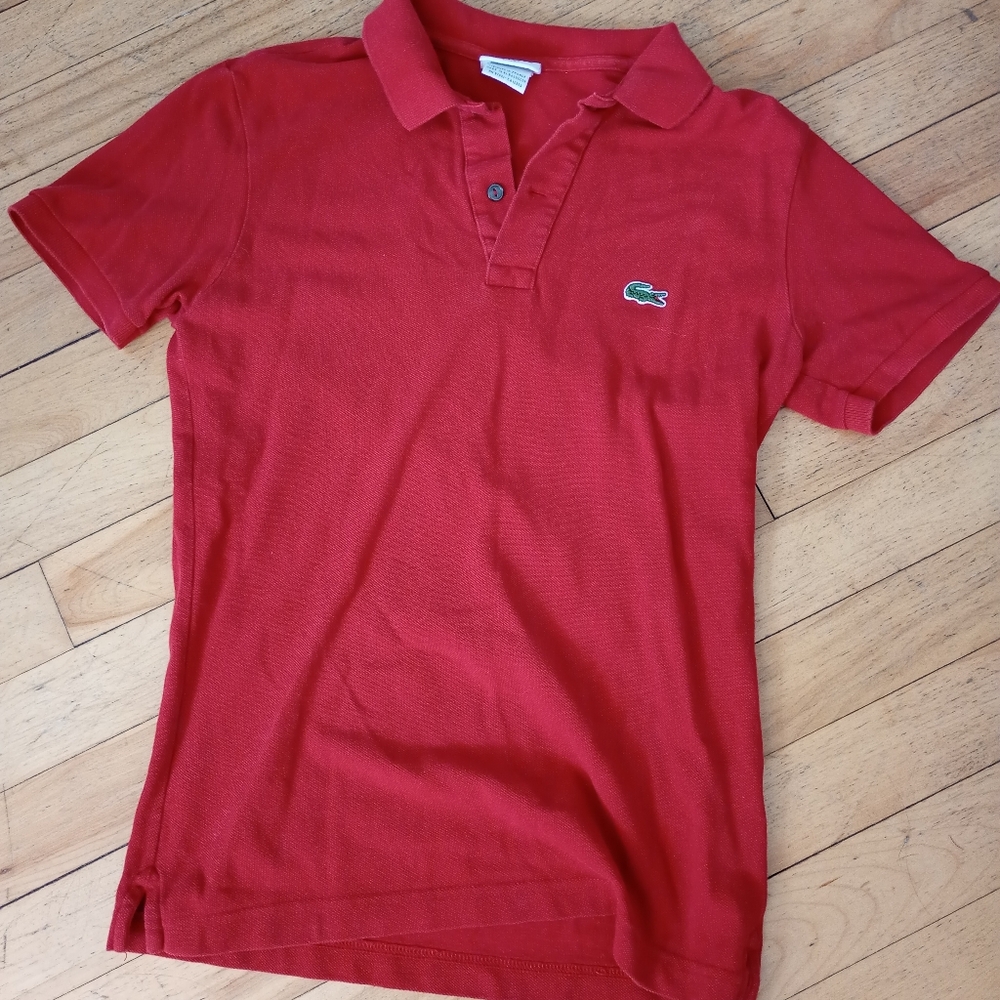Lacoste Red Slim Fit Polo